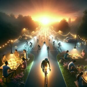 eventos de ciclismo comunitários