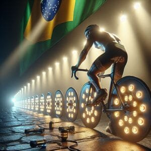 pedais com luz LED para bicicleta