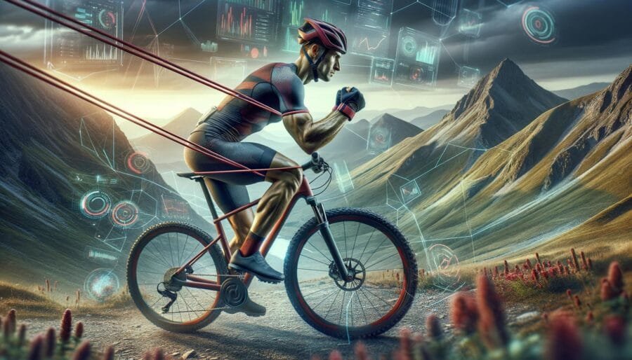 Bandas de resistência para força no ciclismo eficaz e prático