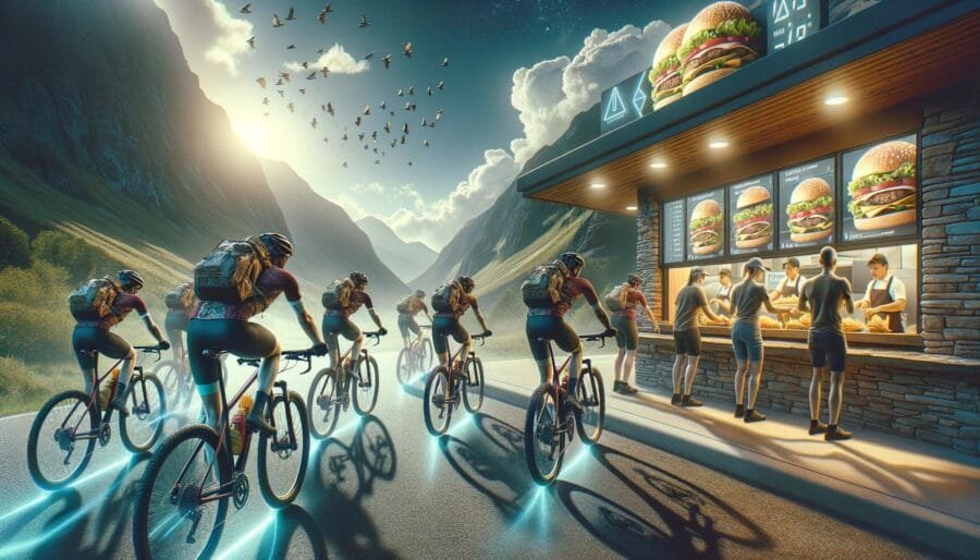 Fast Food e Ciclismo Dicas de Nutrição para Ciclistas