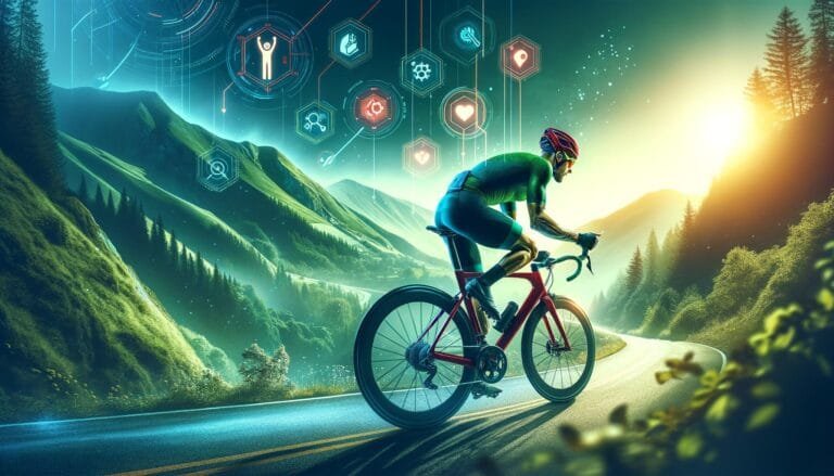 Comportamento em subidas descidas e curvas técnicas de ciclismo